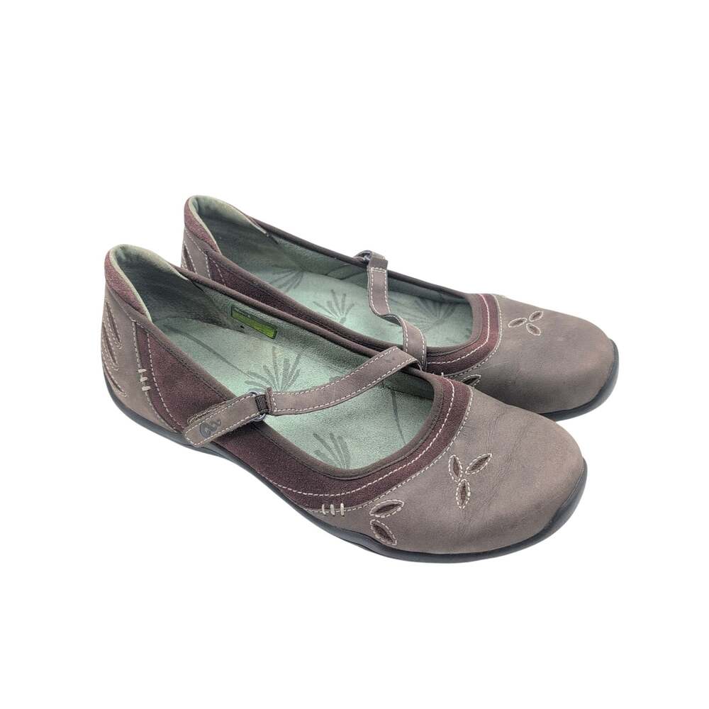 Ahnu Suede Leather Gracie Mary Jane Flats Women's 11
